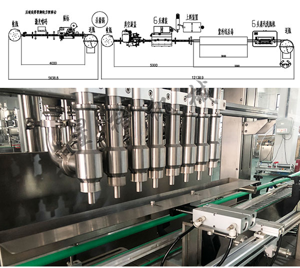 濃稠顆粒醬料灌裝生產(chǎn)線流程圖(圖1)